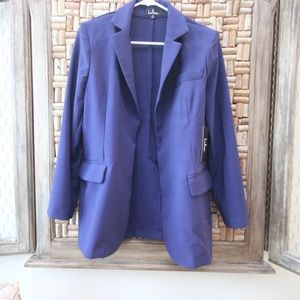 LuLu's Miss Punctuality small Blue blazer